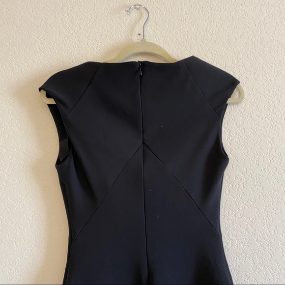 Zara | Zara Women Black Midi Professional Dress XS - Picture 8 of 12